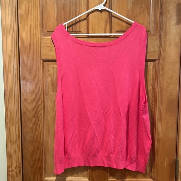 Anthony Richard’s plus size pink  women’s sleeveless sweater size 3X. - Picture 3 of 6